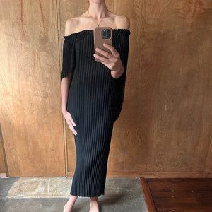 Delfi Collective Ava Black Off Shoulder Cocktail Dress XS